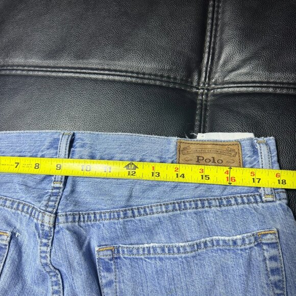 Polo Ralph Lauren Men's Straight Jeans Blue Denim The Hampton Relaxed Fit 35/32 - Picture 15 of 16